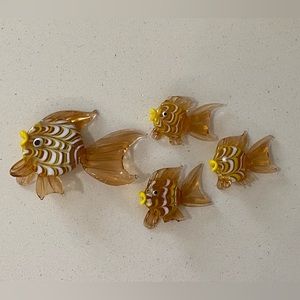 Vintage Murano Art Glass fishes Wrapped Decorative Glass Collectables 4